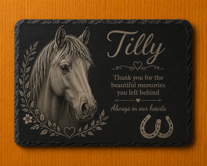 Personalised Engraved Pet Memorial Slate Plaque