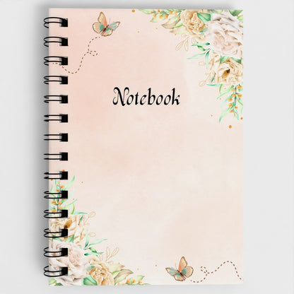 A5 Notebook - Peach Floral