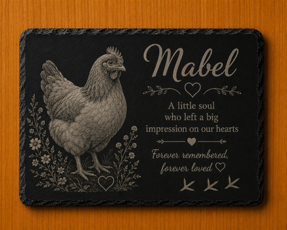 Personalised Engraved Pet Memorial Slate Plaque