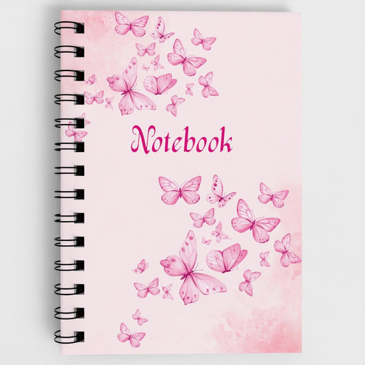 A5 Notebook - Pink Butterflies