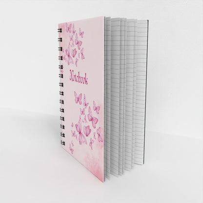 A5 Notebook - Pink Butterflies
