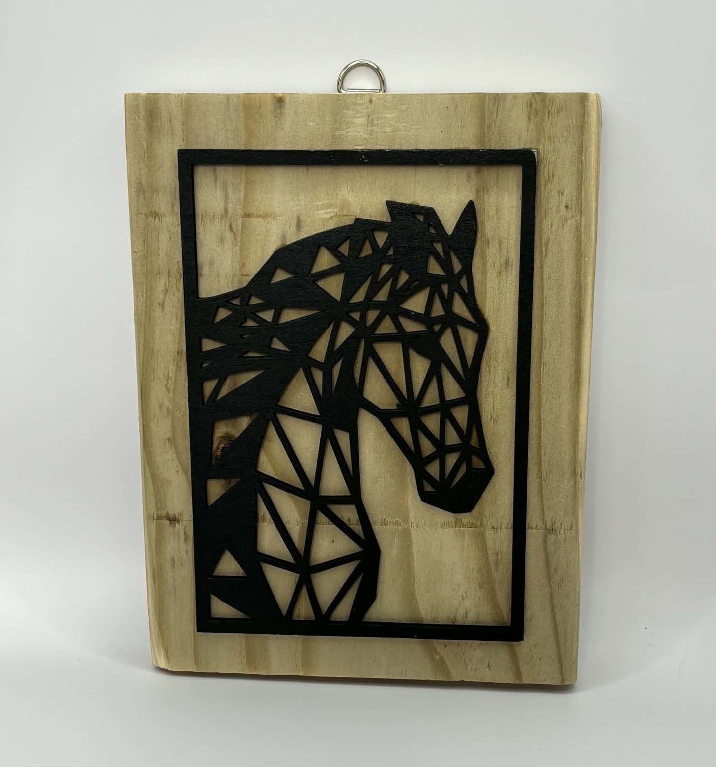 Geometric Horse Wooden Wall Art
