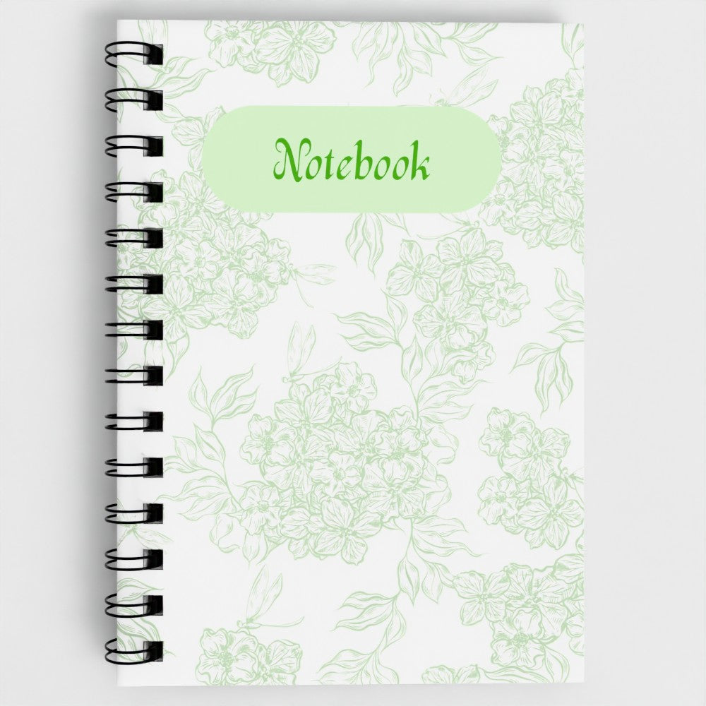A5 Notebook - Lilac Flowery