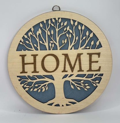 Tree of Life HOME Wooden Hanging
