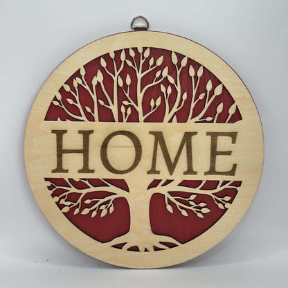 Tree of Life HOME Wooden Hanging