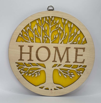 Tree of Life HOME Wooden Hanging