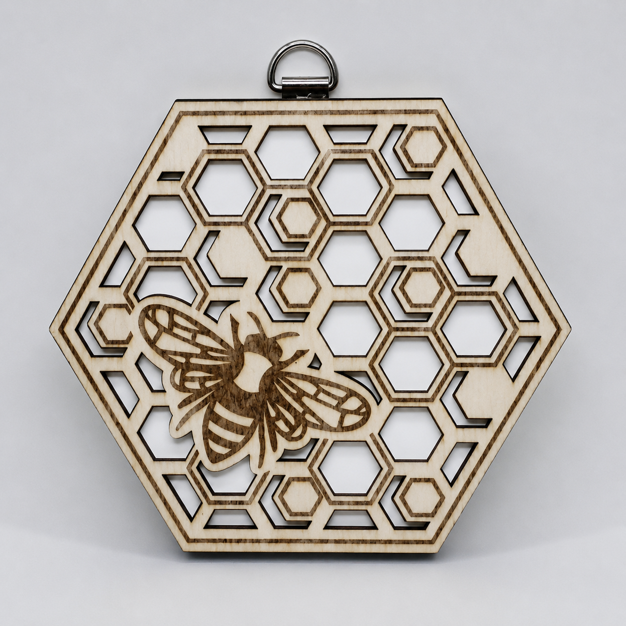 Bee Honeycomb Wooden Hanging