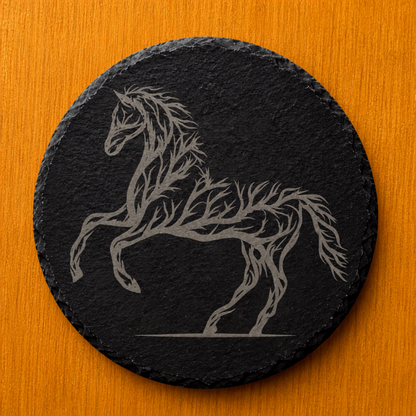 Horse Branch Design  Slate Coaster