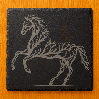Horse Branch Design  Slate Coaster