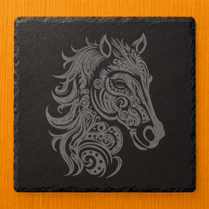 Horse Head Slate Coaster