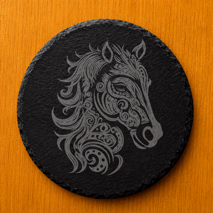 Horse Head Slate Coaster