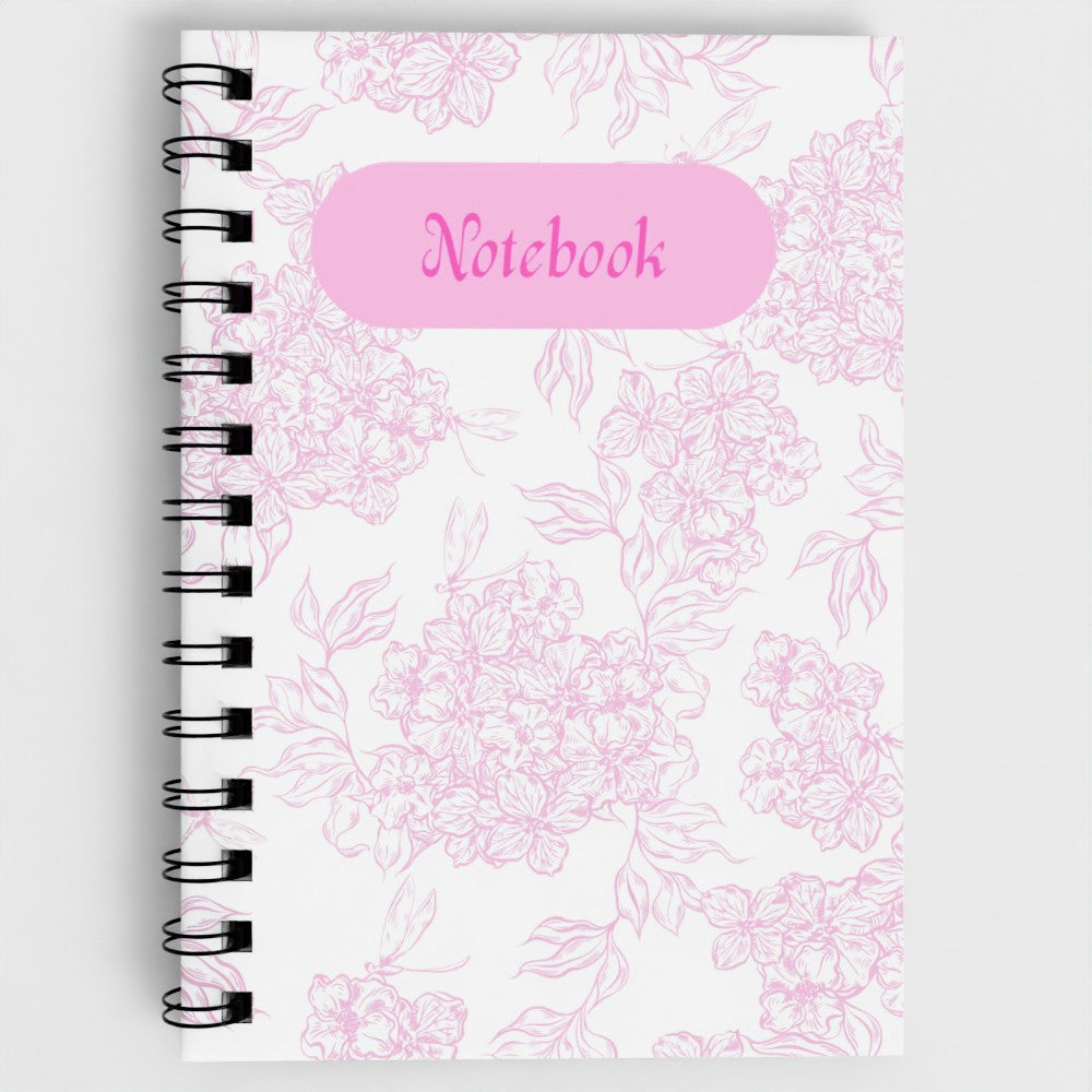A5 Notebook - Lilac Flowery