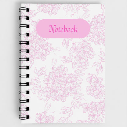 A5 Notebook - Lilac Flowery