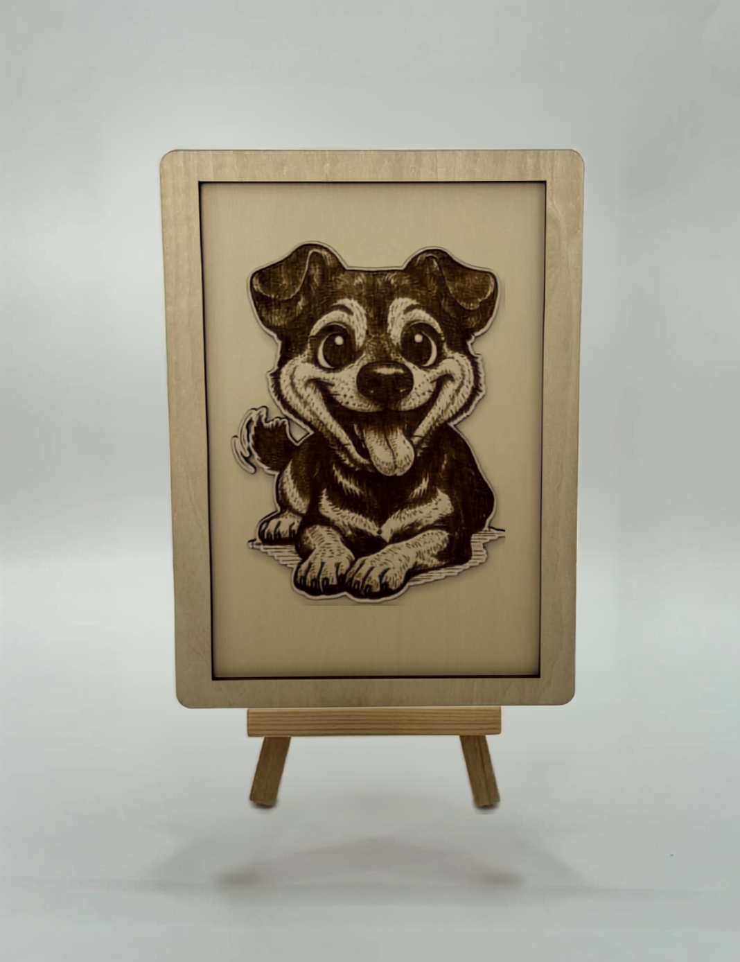 Personalised Wooden Portrait Frame