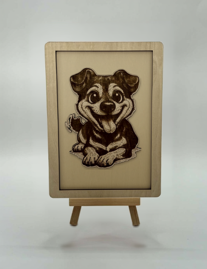Personalised Wooden Portrait Frame