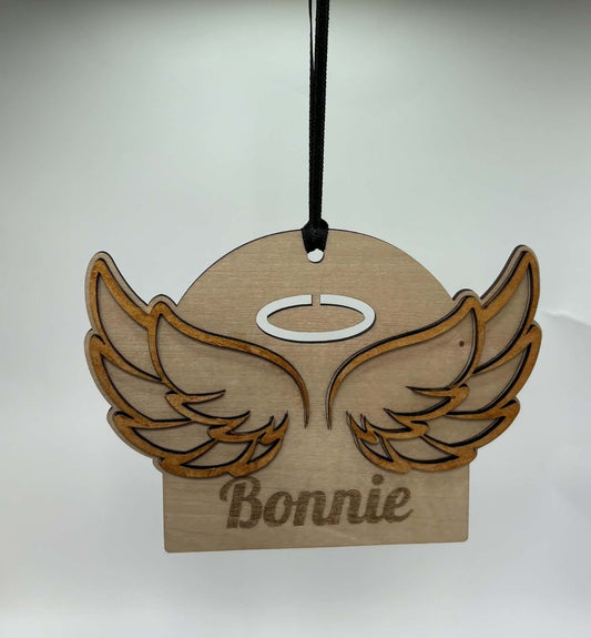 Personalised Angel Wings Memorial