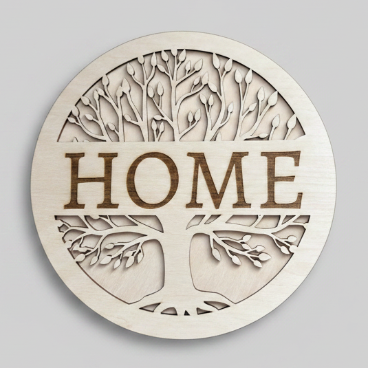 Plaque with soft grey background
